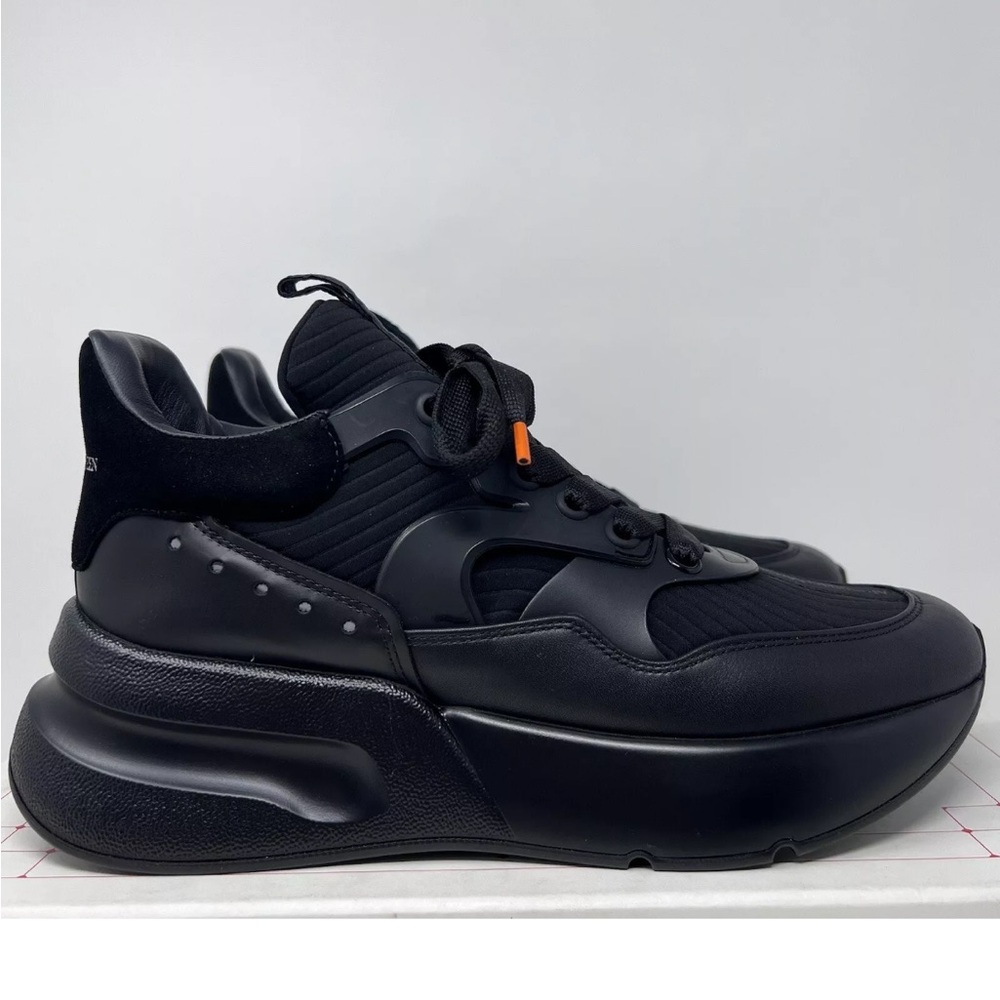 Alexander McQueen Oversized Men's Runner Size 45 EU/ 12 US Triple Black